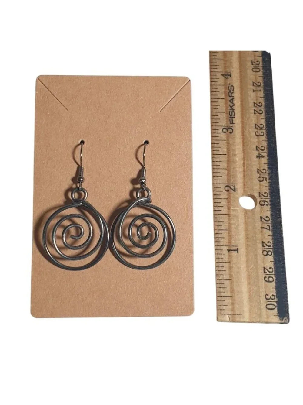Swirl Spiral Drop Dangle Earrings Lightweight Hook Jewelry Gift For Women Metal